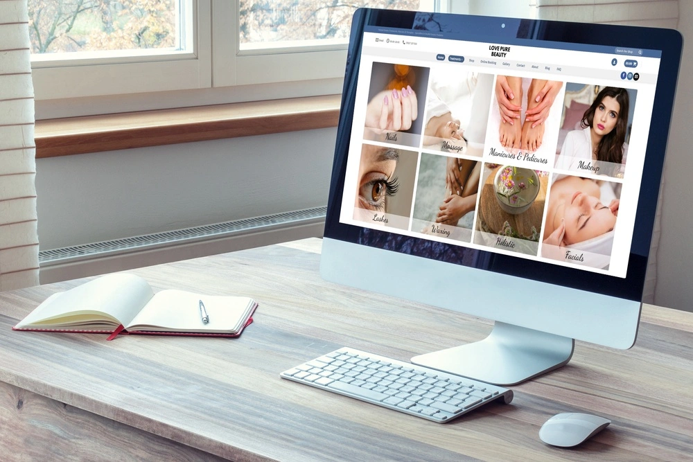 Love Pure Beauty Website Design