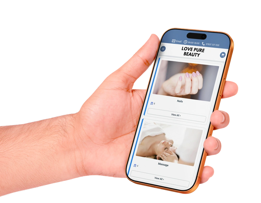 Love Pure Beauty iPhone Mockup