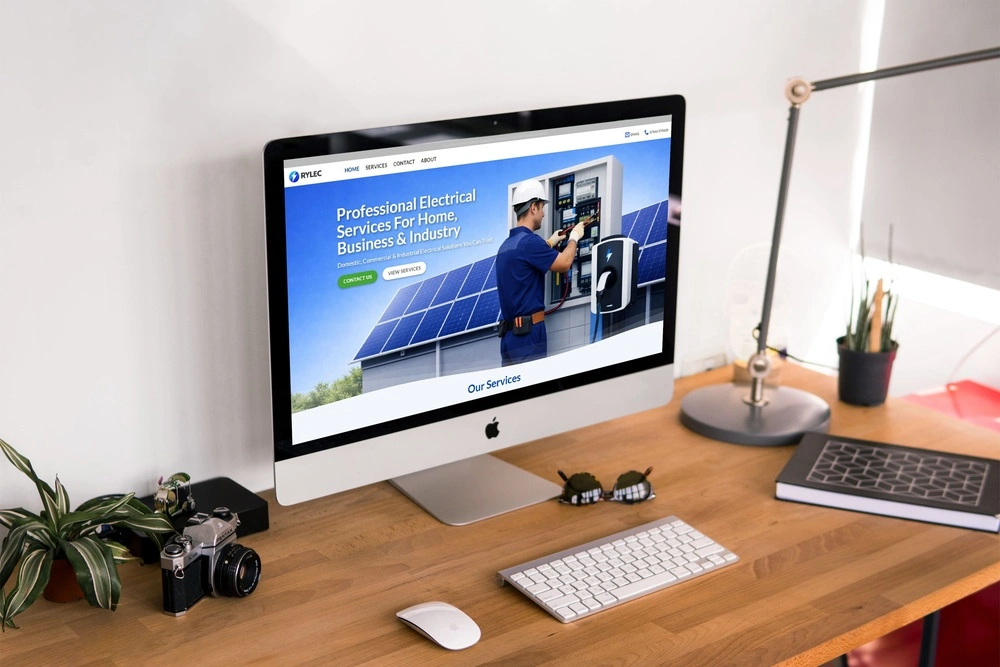 Rylec Desktop Website Design