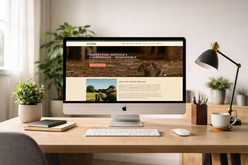 Suffolk Rifleman Website Design